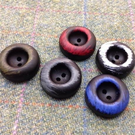 Black Paint Splashed Button Image 1
