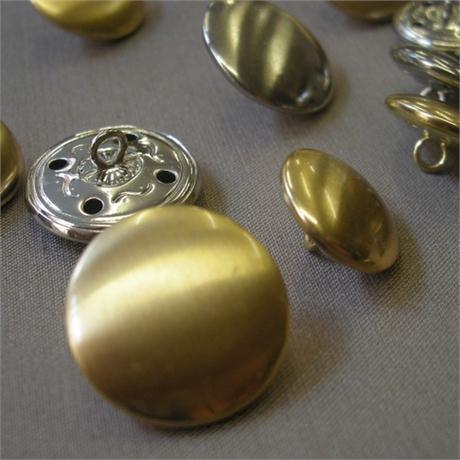21mm Round Metal Button Image 1