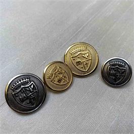 Portuguese Metal Shank Shield Button Thumbnail Image 0