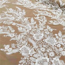 Beaded Tulle Lace, Thumbnail Image 1