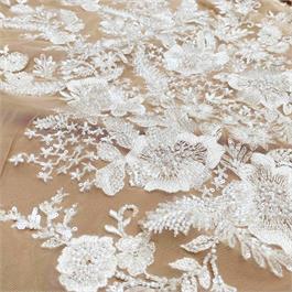 Beaded Tulle Lace, Thumbnail Image 0