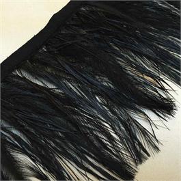 Wet Look Ostrich Feather Fringe Thumbnail Image 0