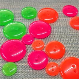 Fluorescent Polyester Button Thumbnail Image 1