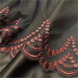 Embroidered Stretch Tulle Thumbnail Image 2