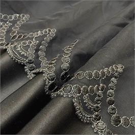 Embroidered Stretch Tulle Thumbnail Image 0