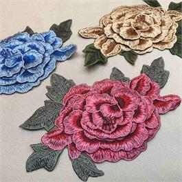 Floral Embroidered Sew-On Motif Thumbnail Image 1