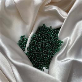 Toho Seed Beads - Transparent Silver Lined Green Emerald Thumbnail Image 1