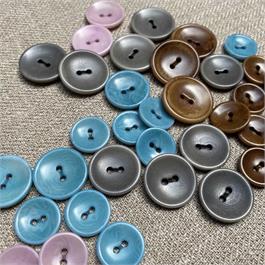 Portuguese Dyed Corozo 2-Hole Button Thumbnail Image 0