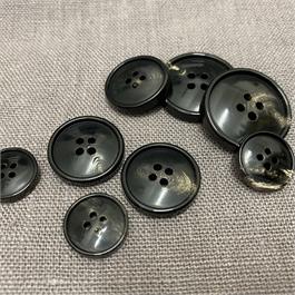 Portuguese 4-Hole Horn Coat Button Thumbnail Image 1