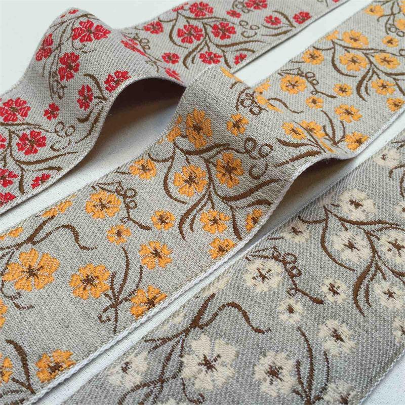Floral Jacquard Ribbon