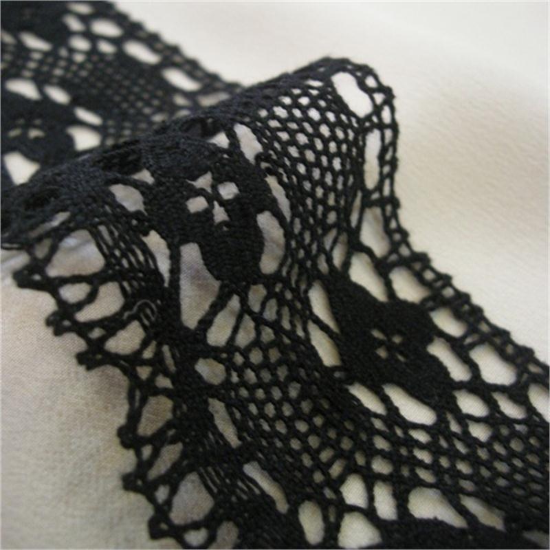 Black Cotton Lace 60mm