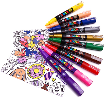Colouring With Posca Pens
