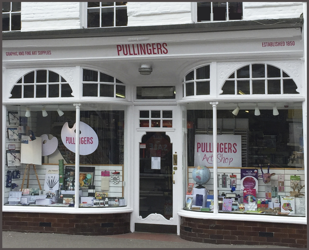 Pullingers Art shop in Farnham Surrey