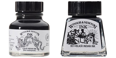 The Difference Between The Black Winsor & Newton Drawing Inks
