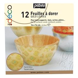 Pebeo Gold Leaf Book - SQUARE BLUE thumbnail
