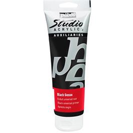 Pebeo Studio BLACK Gesso 250ml Tube thumbnail