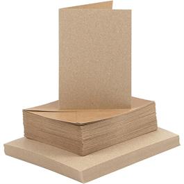 The Creativ Co. A6 Card & Envelope Pack x 50 Kraft thumbnail