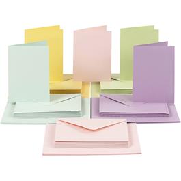 The Creativ Co. A6 Card & Envelope Pack x 50 Pastel thumbnail