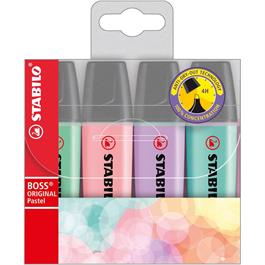 STABILO BOSS Pastel Wallet Of 4 Colours thumbnail