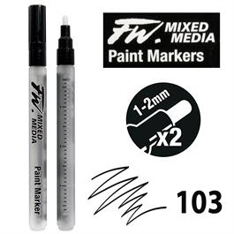 FW Mixed Media Paint Marker Set Small 1-2mm Round 103 thumbnail