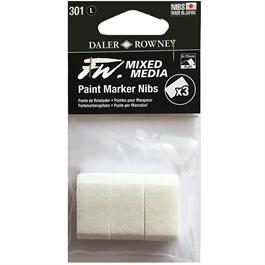 FW Mixed Media Paint Marker Nibs 8-15mm Flat x 3 thumbnail