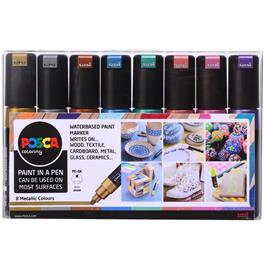 POSCA PC-8K Metallic Set Of 8 Pens thumbnail