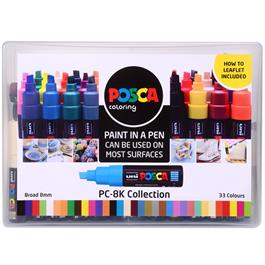 POSCA PC-8K Collection Pack Of 33 Pens thumbnail