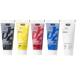 Pebeo Studio Acrylic Primary Set 5 x100ml thumbnail