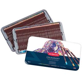 Derwent Coloursoft Pencils Tin of 72 thumbnail