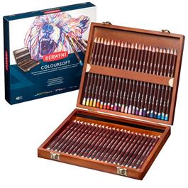 Derwent Coloursoft Pencils Wooden Box of 48 thumbnail