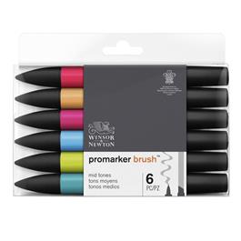 Winsor & Newton ProMarker Brush 6 Mid Tones thumbnail