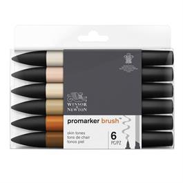 Winsor & Newton ProMarker Brush Set of 6 Skin Tones thumbnail