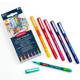 Derwent Line Maker Colour Set Of 6 thumbnail