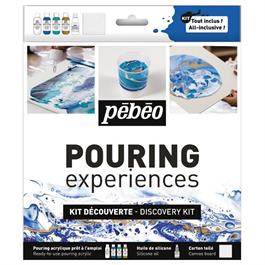 Pebeo Pouring Acrylic Discovery Kit 4 x 59ml & Silicone Oil thumbnail