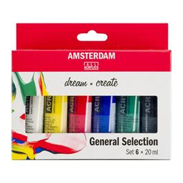Amsterdam Acrylic General Selection Set 6x20ml thumbnail