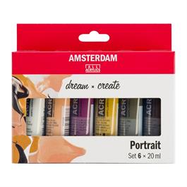 Amsterdam Acrylic Portrait Colours 6x20ml thumbnail