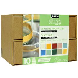 Pebeo Vitrea 160 Collection Set 10 x 45ml No.2 Colours thumbnail