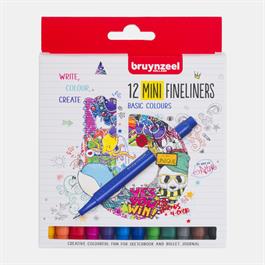Bruynzeel Fineliner Mini 12 Basic Colour Set thumbnail