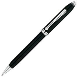 Townsend Black Lacquer / Rhodium Plated Ball Point Pen thumbnail