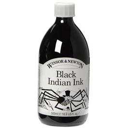 Winsor & Newton Drawing Ink 500ml Black (Indian Ink) thumbnail