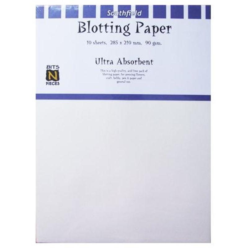 210 x 285mm White Blotting Paper Pack Of 10 Sheets