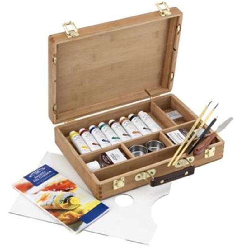 Winsor & Newton Artists Oil Paint Bamboo Box Set