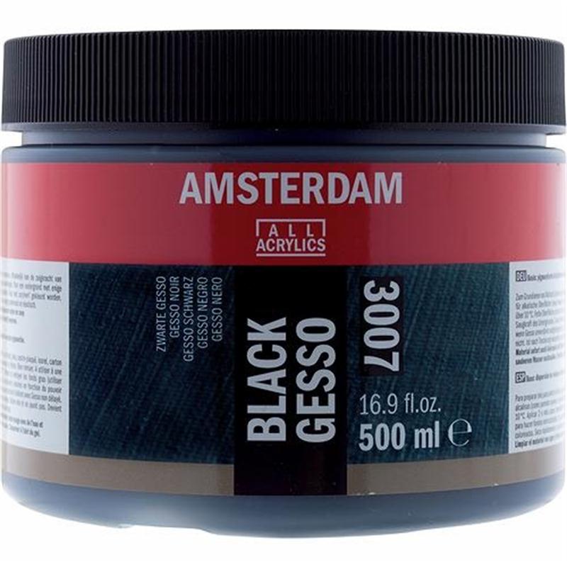 Amsterdam Acrylic Black Gesso
