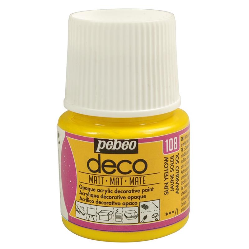 Pebeo Deco Acrylic Paints 45ml Matt Colours