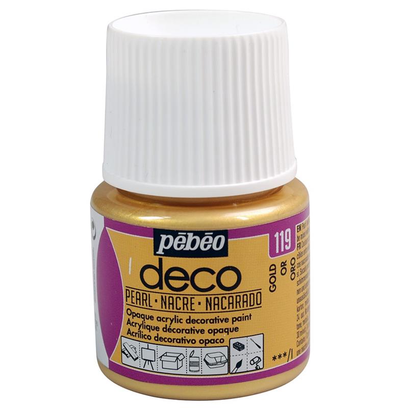 Pebeo Deco Acrylic Paints 45ml Pearl Colours