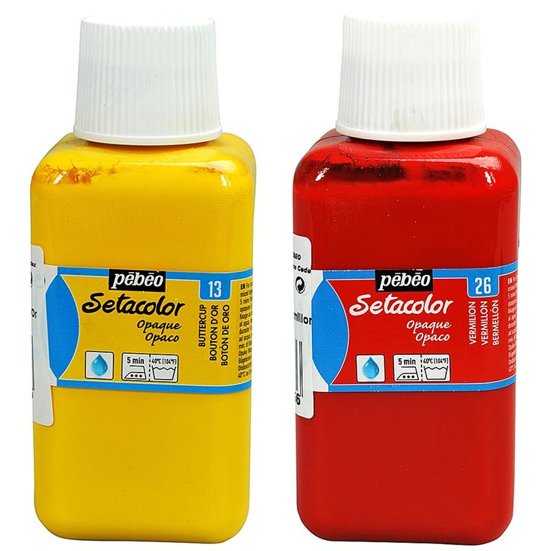 Pebeo Setacolor Fabric Paint Opaque Colours 250ml