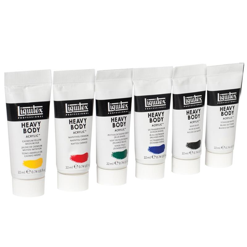 Liquitex Heavy Body Acrylic Colour Set 6 x 22ml