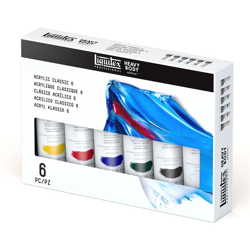 Liquitex Professional Heavy Body Acrylic Classic 6 Set