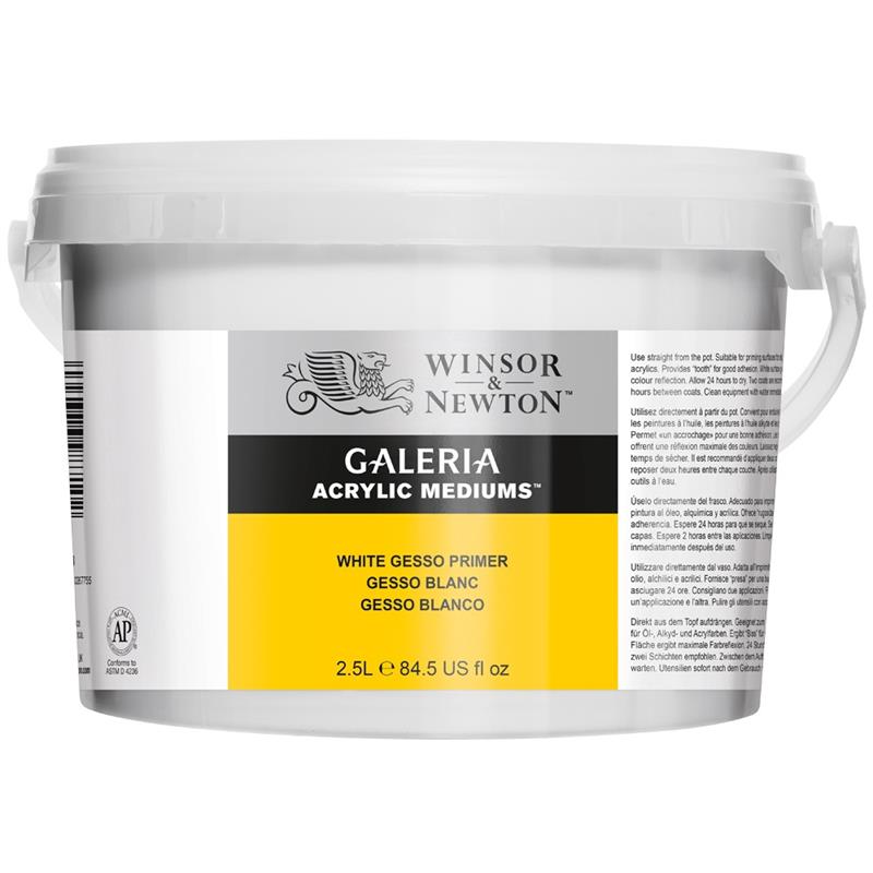 Galeria White Gesso Primer 2.5 Litre