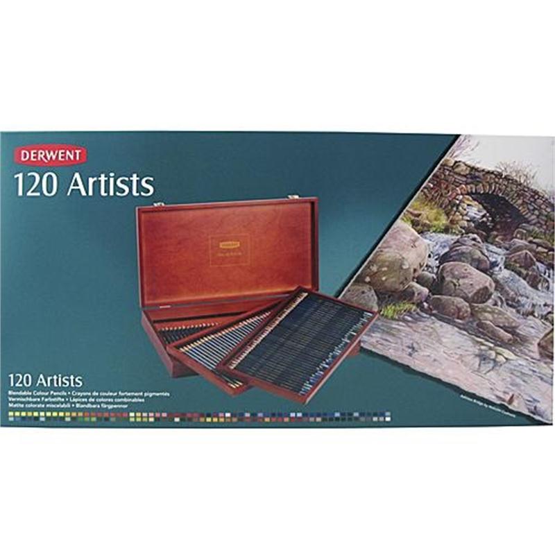 Derwent Artists' Pencils Wooden Box of 120